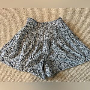 Madewell Floral Skort Shorts XXS Ruching Cotton